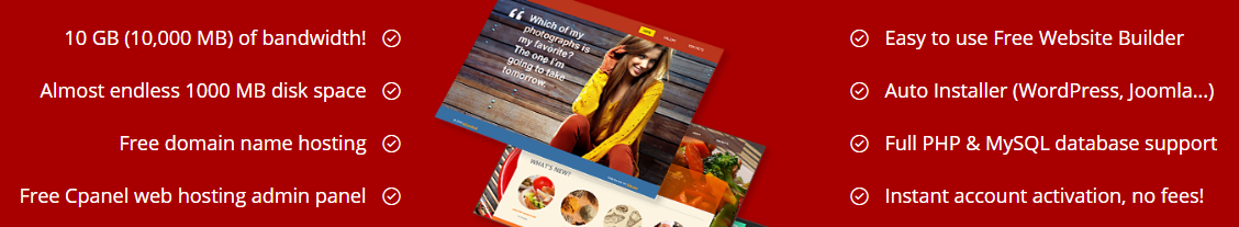 000webhost Features
