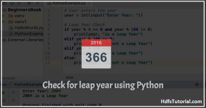 Leap Year Program In Python [2 Working Methods] - HdfsTutorial