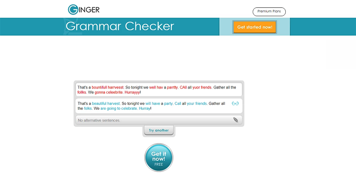 Ginger Software Grammar Checker